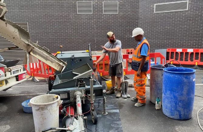 Screed Pump Hire with Capital Screeding