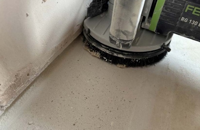 Prevent Subfloor Fails With Laitance Removal & Moisture Testing
